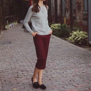 Cropped maroon pant from boutique